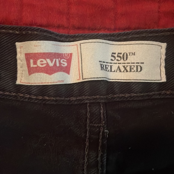 Levi’s black denim “cut off” shorts - Picture 2 of 5